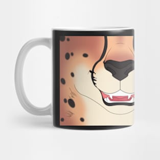 Strawberry Blonde Cheetah Face Mug